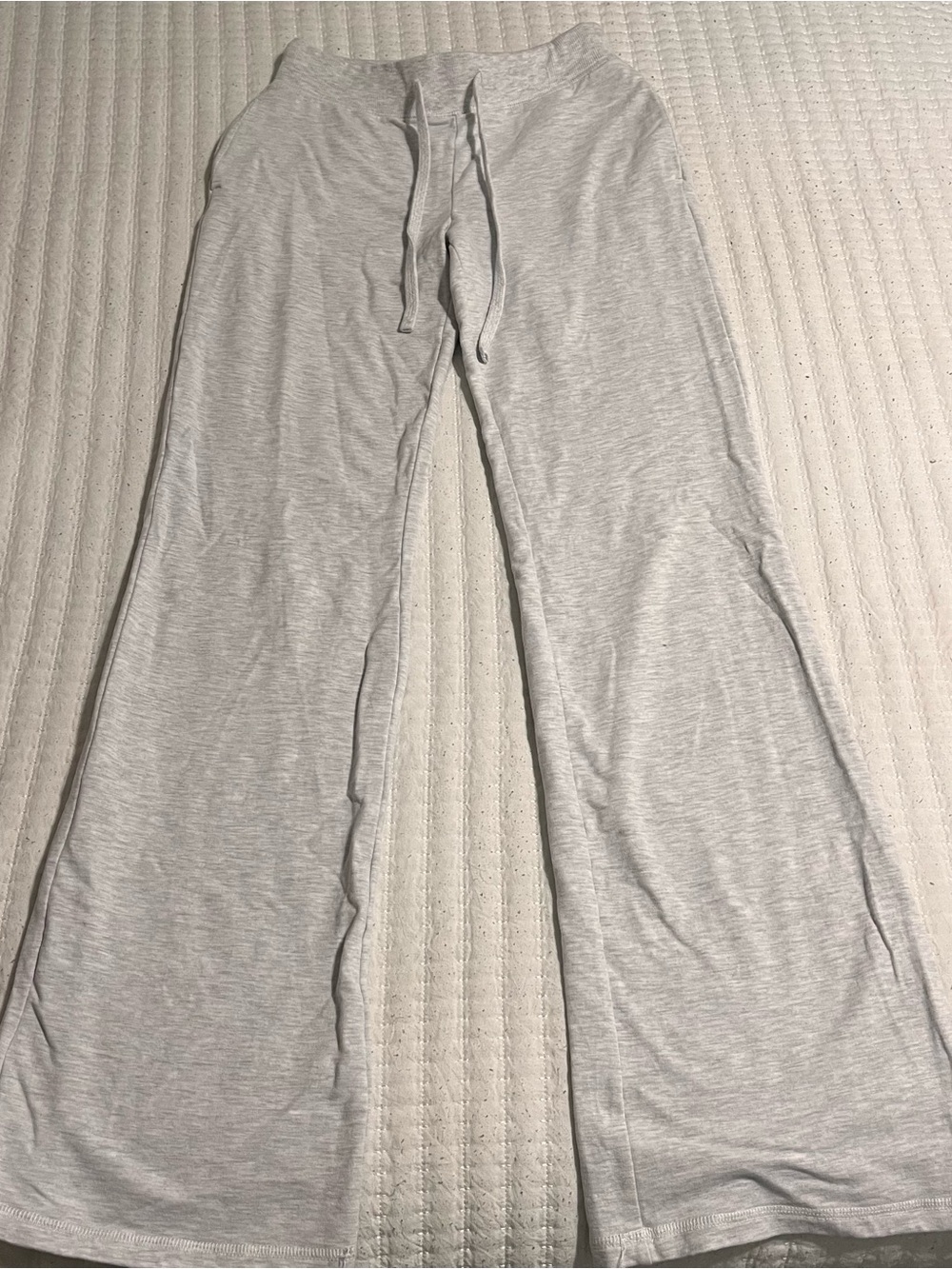 Garage Light Heather Gray Wide-Leg Lounge Pants